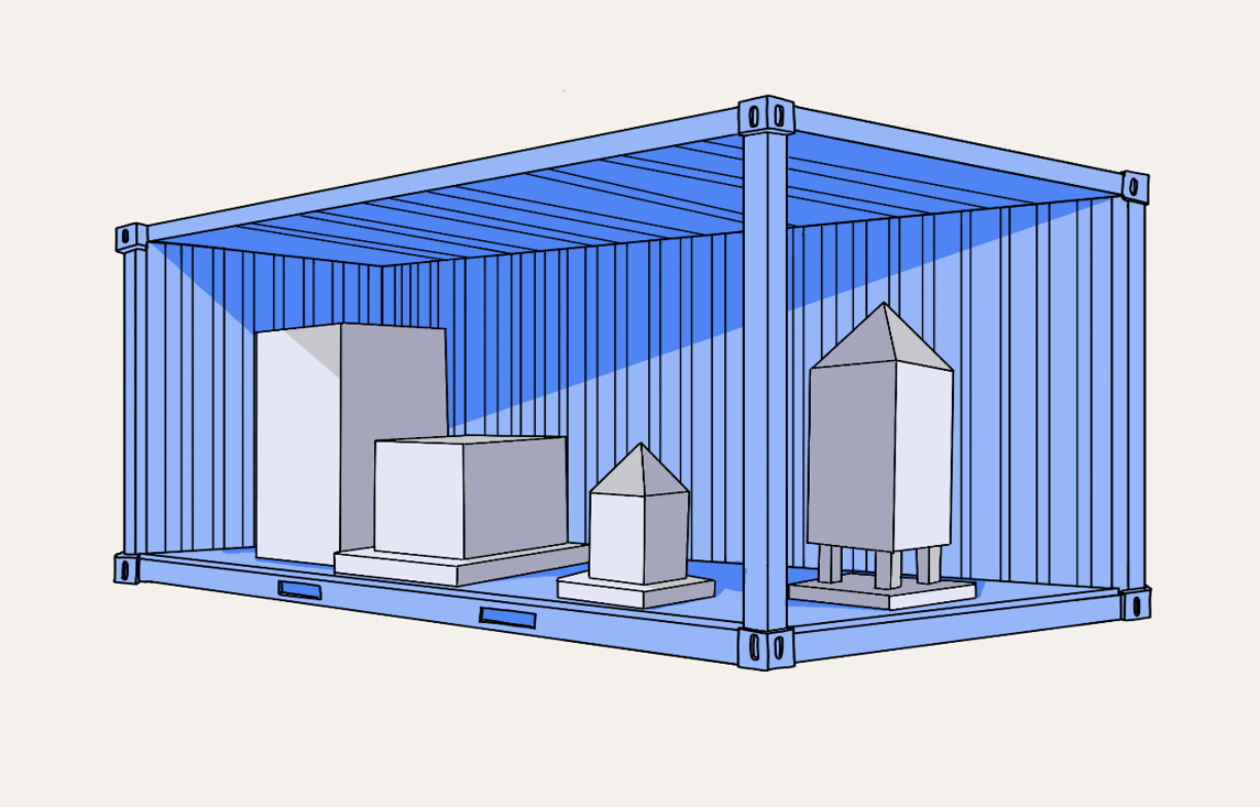 Skizze: Container-Konzept und Machbarkeit