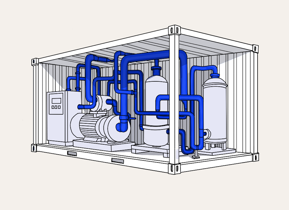 Engineering Technik im Container